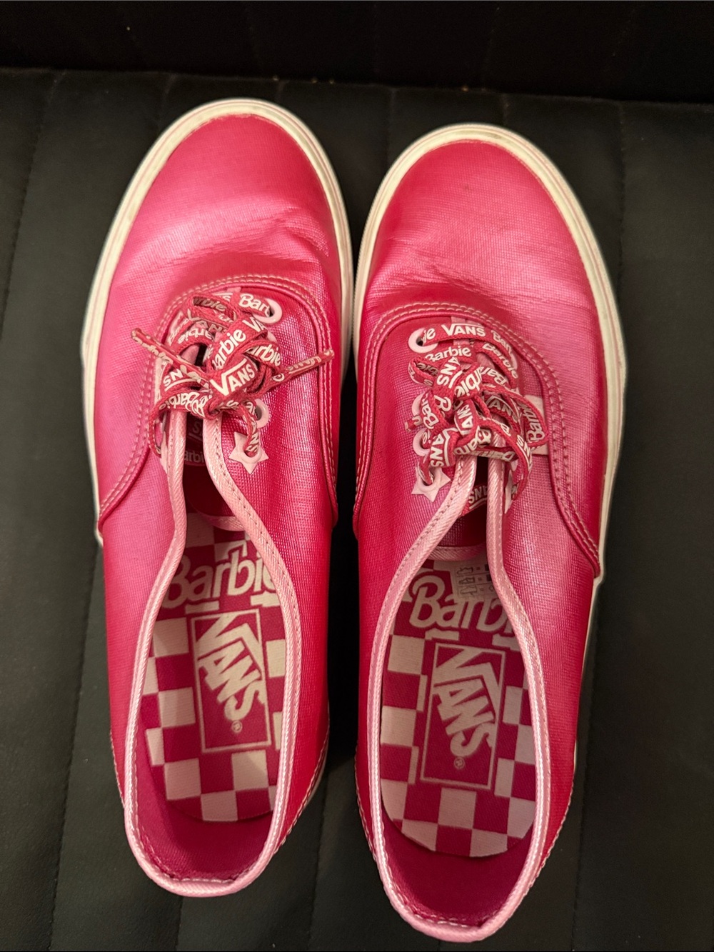 Vans Barbie Hot Pink Canvas Low-Top Sneakers